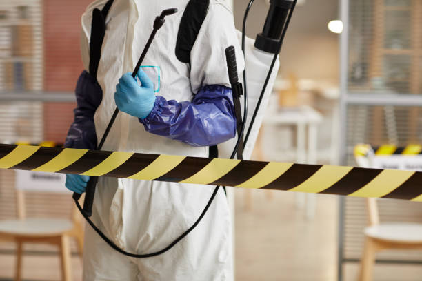 Professional Biohazard Cleanup technician working in Newark, TX